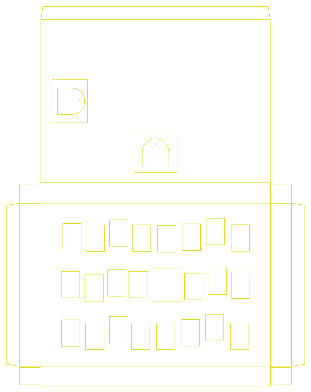Stanzkontur Querformat