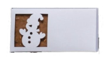 Chocolate-Wrapping Motiv: Schneemann
